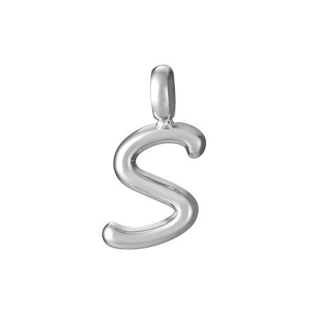 Charm VICEROY Chic Mujer - Letra S de Acero Para Colgante | 1,5 cm | 15212M01000S