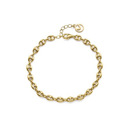 Pulsera VICEROY Elegant Mujer - Cadena de Plata de Ley con Eslabones Calabrote - Baño en Oro | 17,5 +2 cm | 2339P100-00