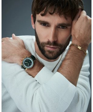 Pulsera VICEROY Magnum Hombre - Cadena con Eslabones de Acero IP Dorado | 21,5 cm | 15203P01012