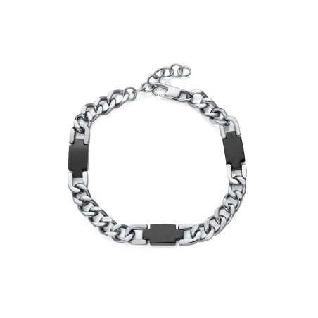 Pulsera VICEROY Magnum Hombre - Cadena con Eslabones de Acero con Detalles en IP Negro | 19,5 +3 cm | 14309P01000