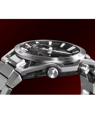 Reloj Casio EDIFICE Hombre Analógico-Digital de Acero con Conexión Bluetooth - Esfera Gris con Detalles en Rojo | ECB-2300D-1AEF