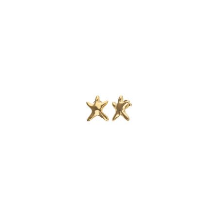 Pendientes UNOde50 Arcadia Mujer - Estrellas Irregulares de Acero Bañadas en Oro 18kt | PEN1098ORO0000U
