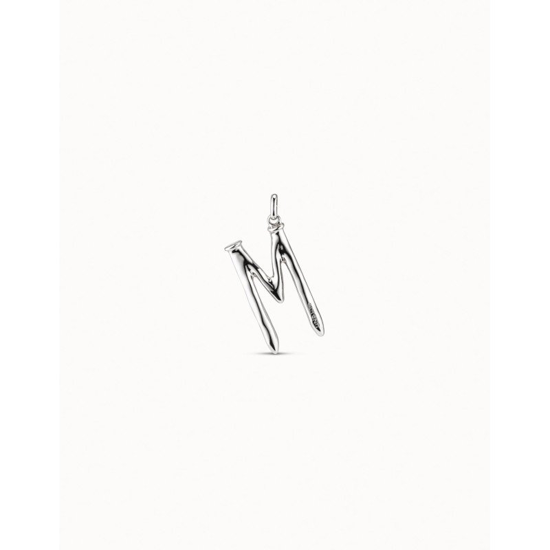 Charm UNOde50 Unisex - Letra M de Acero Bañado en Plata de Ley | CHA0013MTL0000U Charm UNOde50 Unisex - Letra M de Acero Bañado en Plata de Ley | CHA0013MTL0000U