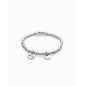 Collar UNOde50 Amor Sellado Mujer - Cuentas de Acero con Plata de Ley y Dobre Charm | PUL1596MTL0000L Collar UNOde50 Amor Sellado Mujer - Cuentas de Acero con Plata de Ley y Dobre Charm | PUL1596MTL0000L