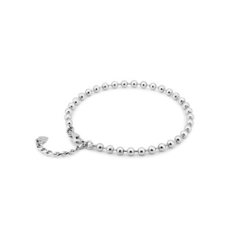 Tobillera UNOde50 Hazte UNO Mujer - Cadena con Cuentas de Acero Bañada en Plata | 22-25 cm | TOB0030MTL0000U