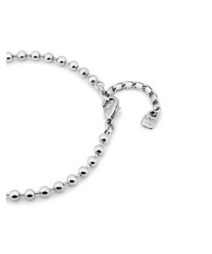 Tobillera UNOde50 Hazte UNO Mujer - Cadena con Cuentas de Acero Bañada en Plata | 22-25 cm | TOB0030MTL0000U