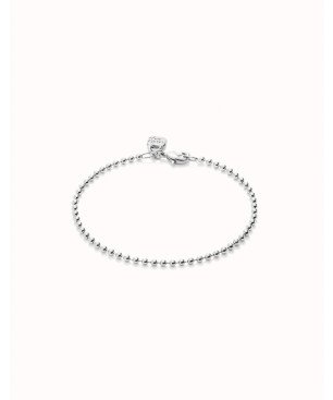Pulsera UNOde50 Hazte UNO Mujer - Cadena con Bolitas de Acero Bañada en Plata | TALLA M | PUL2502MTL0000M