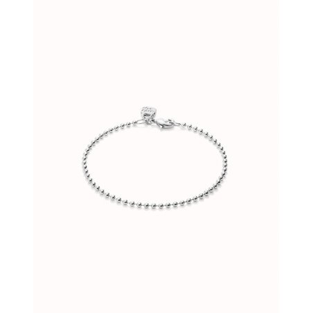 Pulsera UNOde50 Hazte UNO Mujer - Cadena con Bolitas de Acero Bañada en Plata | TALLA M | PUL2502MTL0000M