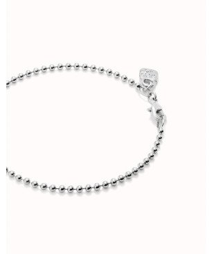 Pulsera UNOde50 Hazte UNO Mujer - Cadena con Bolitas de Acero Bañada en Plata | TALLA M | PUL2502MTL0000M