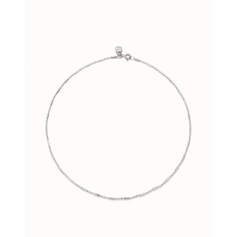 Collar UNOde50 Hazte Uno Mujer - Cadena Fina de Acero Bañada en Plata de Ley | TALLA L | COL1970MTL0000L Collar UNOde50 Hazte Uno Mujer - Cadena Fina de Acero Bañada en Plata de Ley | TALLA L | COL1970MTL0000L