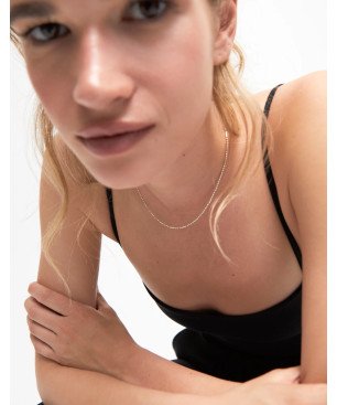 Collar UNOde50 Hazte Uno Mujer - Cadena Fina de Acero Bañada en Plata de Ley | TALLA L | COL1970MTL0000L