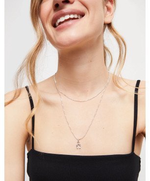 Collar UNOde50 Hazte Uno Mujer - Cadena Fina de Acero Bañada en Plata de Ley | TALLA L | COL1970MTL0000L