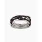 Pulsera UNOde50 Clásicos Cuero Unisex - Acero Bañado en Plata de Ley con Tiras de Cuero Marrón | TALLA M | PUL0856MARMTL0M Pulsera UNOde50 Clásicos Cuero Unisex - Acero Bañado en Plata de Ley con Tiras de Cuero Marrón | TALLA M | PUL0856MARMTL0M