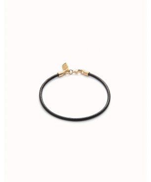 Pulsera UNOde50 Hazte UNO Mujer - Cuero con Cierre de Acero Bañado en Oro 18k - Charm NO Inlcuido | PUL2498ORO0000U