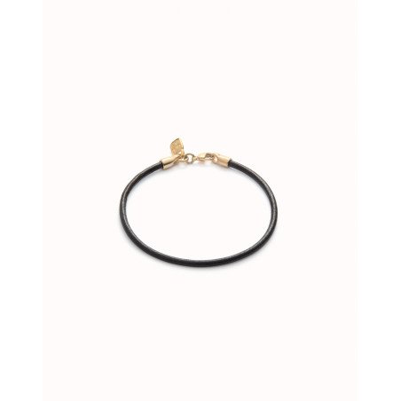 Pulsera UNOde50 Hazte UNO Mujer - Cuero con Cierre de Acero Bañado en Oro 18k - Charm NO Inlcuido | PUL2498ORO0000U