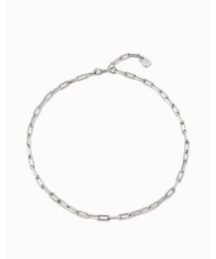 Collar UNOde50 Hazte Uno Mujer - Cadena Corta de Eslabones Acero Bañada en Plata de Ley - Charm NO Incluido | COL1608MTL0000U