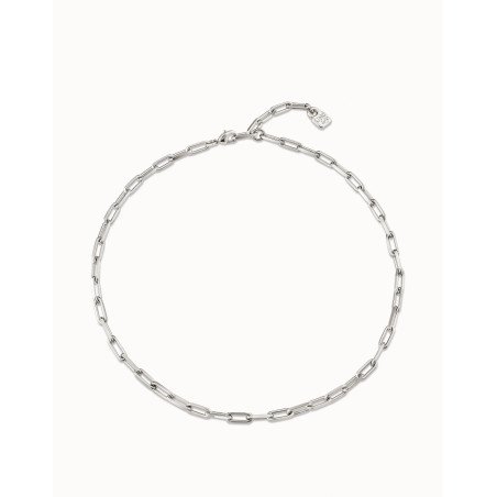 Collar UNOde50 Hazte Uno Mujer - Cadena Corta de Eslabones Acero Bañada en Plata de Ley - Charm NO Incluido | COL1608MTL0000U