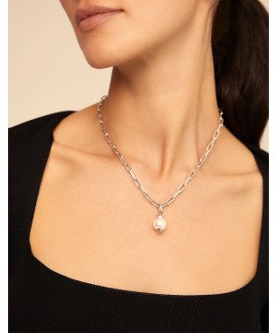 Collar UNOde50 Hazte Uno Mujer - Cadena Corta de Eslabones Acero Bañada en Plata de Ley - Charm NO Incluido | COL1608MTL0000U