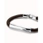 Pulsera UNOde50 Ser Natural Hombre - Cuero con Cierre y Pieza Tubular de Acero Bañada en Plata | TALLA XL | PUL2462MARMTLXL Pulsera UNOde50 Ser Natural Hombre - Cuero con Cierre y Pieza Tubular de Acero Bañada en Plata | TALLA XL | PUL2462MARMTLXL