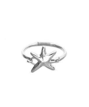 Pulsera UNOde50 Arcadia Mujer Abierta Bañada en Plata de Ley con Estrella de Mar PUL2644MTL0000M