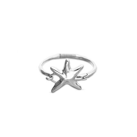 Pulsera UNOde50 Arcadia Mujer Abierta Bañada en Plata de Ley con Estrella de Mar PUL2644MTL0000M