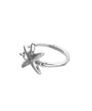 Pulsera UNOde50 Arcadia Mujer Abierta Bañada en Plata de Ley con Estrella de Mar PUL2644MTL0000M