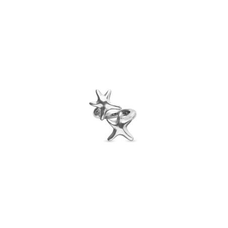 Anillo UNOde50 Starborn Mujer - Estrellas Entrelazadas de Acero Bañadas en Plata | TALLA 15 | ANI0880MTL00015