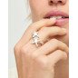 Anillo UNOde50 Starborn Mujer - Estrellas Entrelazadas de Acero Bañadas en Plata | TALLA 15 | ANI0880MTL00015 Anillo UNOde50 Starborn Mujer - Estrellas Entrelazadas de Acero Bañadas en Plata | TALLA 15 | ANI0880MTL00015