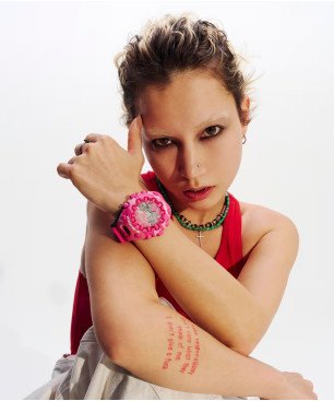 Reloj CASIO G-SHOCK - Diseño Bold Camo y Batería 10 Años Rosa ALIEN GA-V01CMG-6AER
