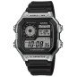 Reloj CASIO AE-1200WH-1CVEF Hombre Digital Negro con Hora Mundial, Mapa Mundial, 10 BAR y Batería de 10 Años Reloj CASIO AE-1200WH-1CVEF Hombre Digital Negro con Hora Mundial, Mapa Mundial, 10 BAR y Batería de 10 Años