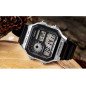 Reloj CASIO AE-1200WH-1CVEF Hombre Digital Negro con Hora Mundial, Mapa Mundial, 10 BAR y Batería de 10 Años Reloj CASIO AE-1200WH-1CVEF Hombre Digital Negro con Hora Mundial, Mapa Mundial, 10 BAR y Batería de 10 Años