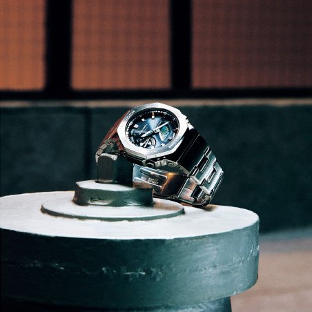 Reloj CASIO G-SHOCK 2100 Hombre Analógico Digital de acero inoxidable y resina con diseño compacto GM-2110D-8AER