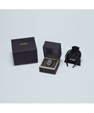Anillo Reloj Casio CRW-001-1 Digital Estructura Metálica 50 Aniversario de los relojes Casio