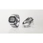 Anillo Reloj Casio CRW-001-1 Digital Estructura Metálica 50 Aniversario de los relojes Casio