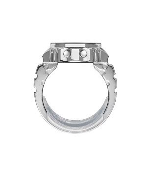 Anillo Reloj Casio CRW-001-1 Digital Estructura Metálica 50 Aniversario de los relojes Casio