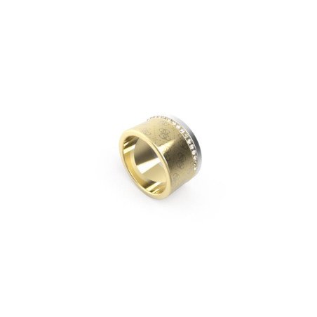 Anillo GUESS Round Harmony JUBR01169JWRHYG52 Mujer Acero Dorado y Plateado con Cristales Talla 52