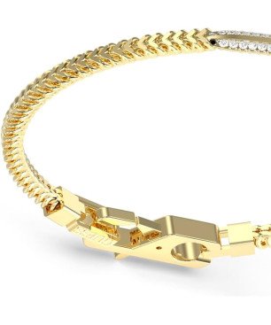Pulsera GUESS Rebel Knight JUMB05078JWYGS Hombre Acero Dorado con Cristales y Daga