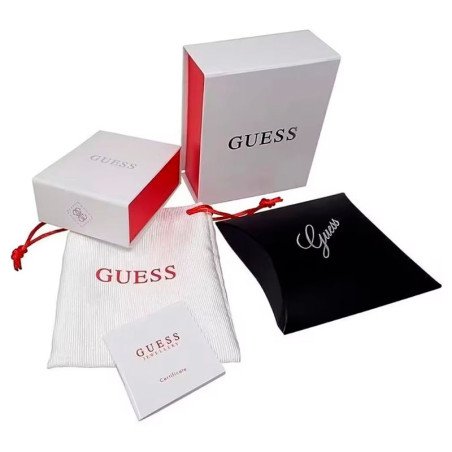 Pulsera GUESS Barrio JUMB06080JWYGS Hombre Tipo Tenis Acero Dorado 4 mm con Cristales Talla S